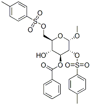 .alpha.-D-Glucopyranoside, methyl, 3-benzoate 2,6-bis(4-methylbenzenesulfonate) Structure