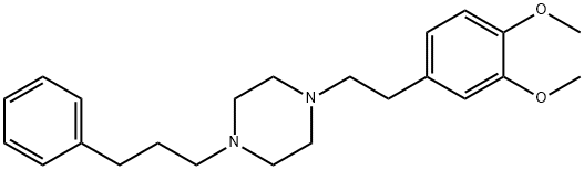1-[2-(3,4-DIMETHOXYPHENYL)ETHYL]-4-(3-PHENYLPROPYL)PIPERAZINE Structure