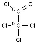 트리클로로아세틸-13C2염화물 구조식 이미지