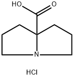 테트라히드로-1H-피롤리진-7a(5H)-카르복실산염산염 구조식 이미지
