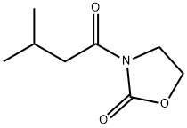 2-Oxazolidinone,  3-(3-methyl-1-oxobutyl)- Structure