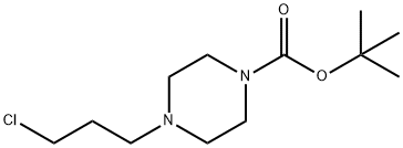 4-(3-클로로-프로필)-피페라진-1-카르복실산TERT-부틸에스테르 구조식 이미지