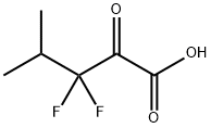 펜탄산,3,3-디플루오로-4-메틸-2-옥소- 구조식 이미지
