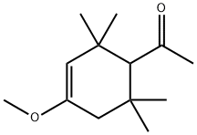 1-(4-methoxy-2,2,6,6-tetramethyl-3-cyclohexen-1-yl)ethan-1-one  Structure