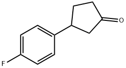 3-(4-FLUOROPHENYL)CYCLOPENTANONE Structure