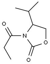 4-isopropyl-3-propionyl-2-oxazolidinone Structure