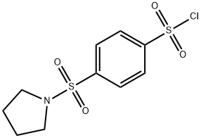 4-(PYRROLIDINE-1-SULFONYL)-벤젠설포닐염화물 구조식 이미지