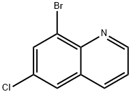 8-BROMO-6-CHLOROQUINOLINE 구조식 이미지