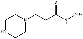 1-Piperazinepropanethioicacid,hydrazide(9CI) Structure