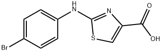 2-(4-Bromo-phenylamino)-thiazole-4-carboxylic acid Structure