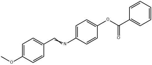 Benzoic acid 4-[[(4-methoxyphenyl)methylene]amino]phenyl ester Structure