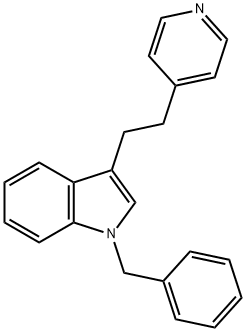 1-Benzyl-3-[2-(4-pyridyl)ethyl]-1H-indole 구조식 이미지