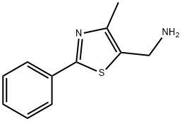 (4-METHYL-2-PHENYL-1,3-THIAZOL-5-YL)METHANAMINE Structure