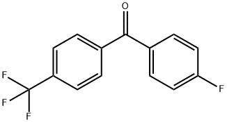 4-fluoro-4'-(trifluoromethyl)benzophenone  Structure