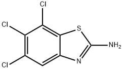 5,6,7-Трихлорбензо[d]тиазол-2-амин структурированное изображение
