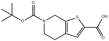 6-(tert-butoxycarbonyl)-4,5,6,7-tetrahydrothieno[2,3-c]pyridine-2-carboxylic acid Structure