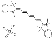 1,1',3,3,3',3'-HEXAMETHYLINDOTRICARBOCYANINE PERCHLORATE Structure