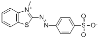 3-Methyl-2-((p-sulfophenyl)azo)benzothiazoliumhydroxideinnersalt Structure