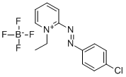 2-((p-클로로페닐)아조)-1-에틸피리디늄테트라플루오로보레이트 구조식 이미지