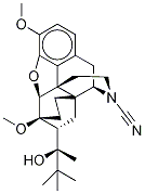 6,-Ethenomorphinan-17-carbonitrile, 4,5-epoxy-18,19-dihydro-7-(1-hydroxy-1,2,2-trimethylpropyl)-3,6-dimethoxy-, [5alpha,7alpha(S)]- 구조식 이미지