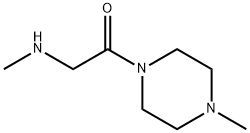 Piperazine, 1-methyl-4-[(methylamino)acetyl]- (9CI) 구조식 이미지