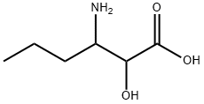 3-Amino-2-hydroxyhexanoic acid Structure