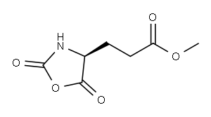 methyl (S)-2,5-dioxooxazolidine-4-propionate 구조식 이미지