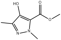 1H-Pyrazole-5-carboxylicacid,4-hydroxy-1,3-dimethyl-,methylester(9CI) 구조식 이미지