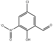 5-CHLORO-2-HYDROXY-3-NITRO-BENZALDEHYDE 구조식 이미지