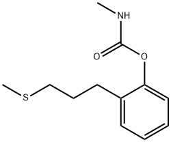 Methylcarbamic acid o-[3-(methylthio)propyl]phenyl ester Structure