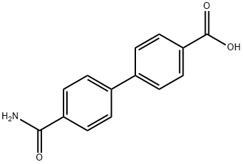 4-(4-Carbamoylphenyl)benzoic acid Structure
