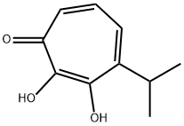 2,3-Dihydroxy-4-isopropyl-2,4,6-cycloheptatrien-1-one Structure