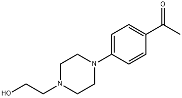 1-[4-[4-(2-Hydroxyethyl)piperazin-1-yl]phenyl]-ethanone Structure