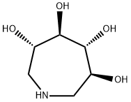 1H-Azepine-3,4,5,6-tetrol, hexahydro-, (3S,4R,5R,6S)- Structure