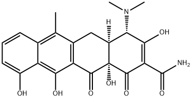 (2Z,4S,4aS,12aS)-2-(amino-hydroxy-methylidene)-4-dimethylamino-10,11,1 2a-trihydroxy-6-methyl-4a,5-dihydro-4H-tetracene-1,3,12-trione 구조식 이미지