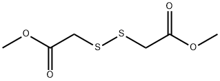 Methoxycarbonylmethyldisulfanyl-acetic acid methyl ester Structure