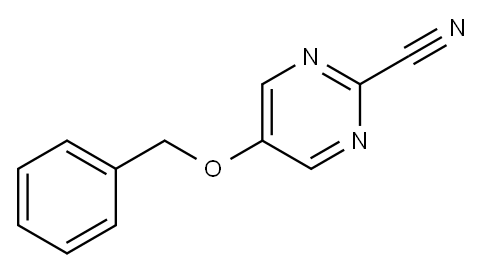 5-(benzyloxy)pyrimidine-2-carbonitrile 구조식 이미지