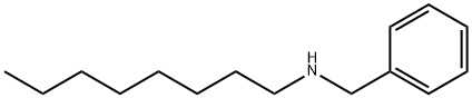N-벤질-1-옥탄아민 구조식 이미지
