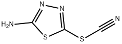 Thiocyanic  acid,  5-amino-1,3,4-thiadiazol-2-yl  ester Structure