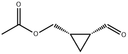 Cyclopropanecarboxaldehyde, 2-[(acetyloxy)methyl]-, (1R,2S)- (9CI) Structure