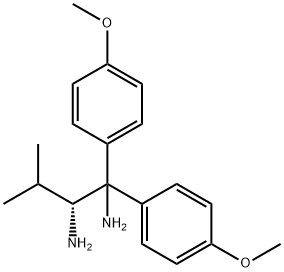 (2R)-(-)-1,1-Bis(4-methoxyphenyl)-3-methyl-1,2-butanediamine Structure