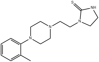 1-(2-(4-o-Tolyl-1-piperazinyl)ethyl)-1H-imidazolidinethione 구조식 이미지