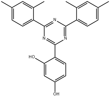3-Benzenediol, 4-[4,6-bis(2,4-dimethylphenyl)-1,3,5-triazin-2-yl]-1 Structure