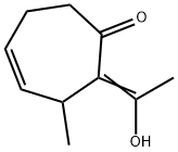 4-Cyclohepten-1-one, 2-(1-hydroxyethylidene)-3-methyl- (9CI) 구조식 이미지