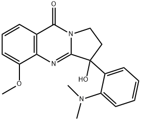 Pyrrolo[2,1-b]quinazolin-9(1H)-one,  3-[2-(dimethylamino)phenyl]-2,3-dihydro-3-hydroxy-5-methoxy- 구조식 이미지