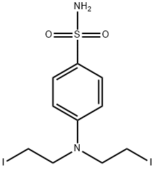 4-[Bis(2-iodoethyl)amino]benzene-1-sulfonamide Structure