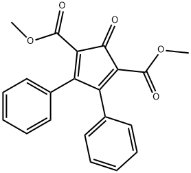 2,5-BIS(METHOXYCARBONYL)-3,4-DIPHENYLCYCLOPENTADIENONE 구조식 이미지
