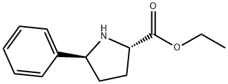 (2S,5S)-에틸5-페닐피롤리딘-2-카르복실레이트 구조식 이미지