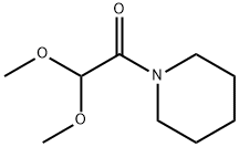 2,2-디메톡시-1-피페리디노-1-에타논 구조식 이미지