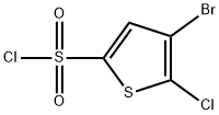 4-бром-5-хлортиофен-2-сульфанил хлорид структурированное изображение
